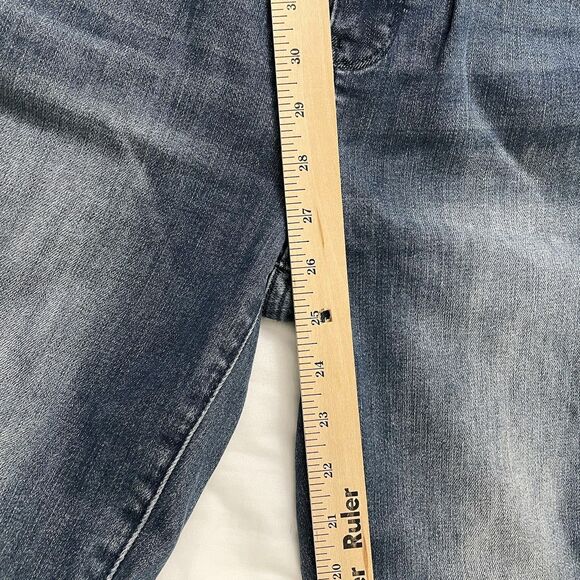 Judy Blue Jeans Womens 29 Blue Skinny High-Rise Distressed Raw Hem Stretch Boho - Picture 8 of 8